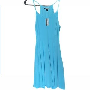 Express Fit & Flare Brand New Blue Dress